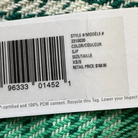 Outerknown Green Checkered Casual Shirt - Picture 7 of 9